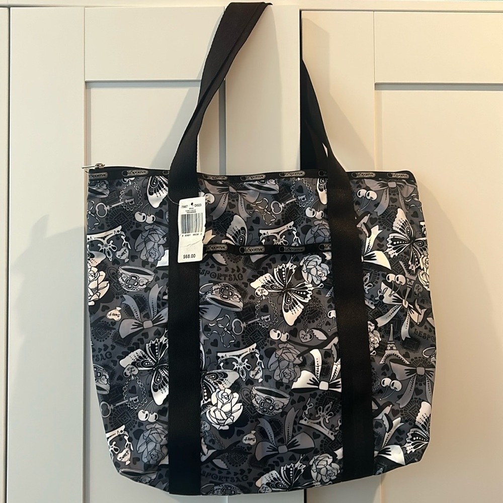LeSportsac Erika Rose N Bows Large Tote Bag - Very Good Condition